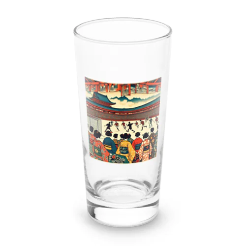 浮世絵　サッカー Long Sized Water Glass