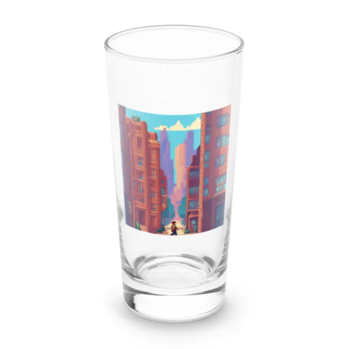 ぎらぎらした街をぬけ さっさと家に帰ろう Long Sized Water Glass