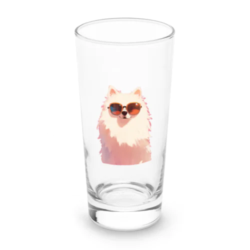 サングラスをかけた、かわいい犬 Marsa 106 Long Sized Water Glass