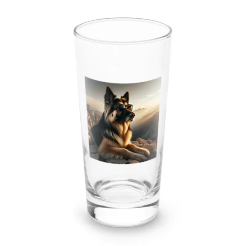 サングラスをかけた、かわいい犬 Marsa 106 Long Sized Water Glass