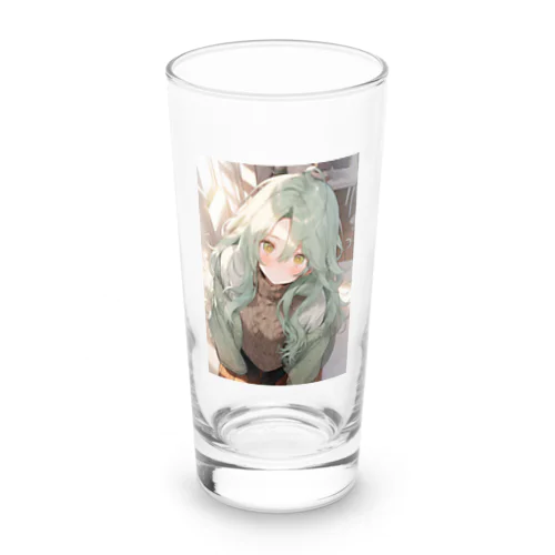緑髪 少女 Long Sized Water Glass