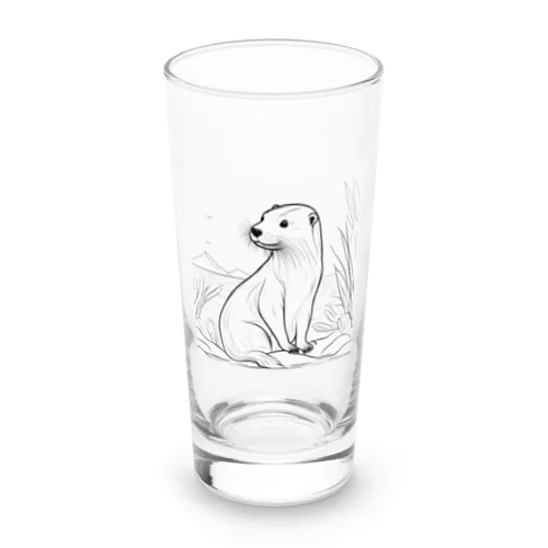 スケッチ画カワウソ2 Long Sized Water Glass