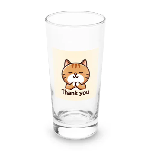 ねこねこ表情パレード'Thank You' ロンググラス