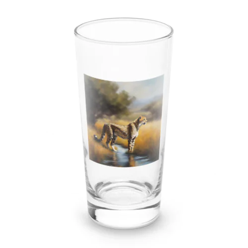 水辺のチーター Long Sized Water Glass