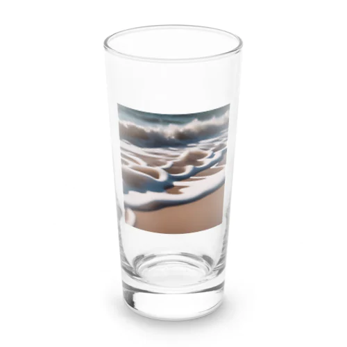 海岸に広がる砂浜と波打ち際 Long Sized Water Glass