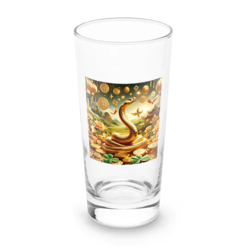 財運昇蛇 - 金蛇の縁 ロンググラス
