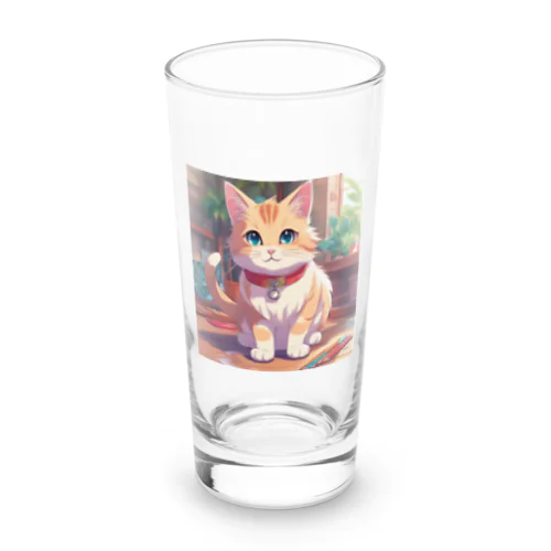 絵を描くネコ Long Sized Water Glass