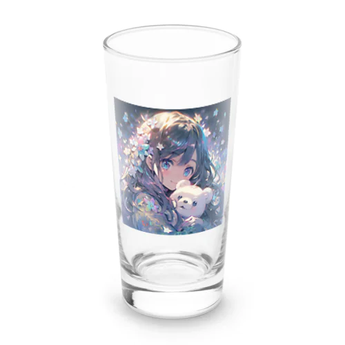 かわいい！クマ抱っこ♪ Long Sized Water Glass