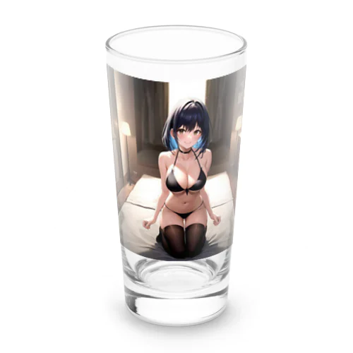 黒いビキニの女の子3（青髪Ｖｅｒ．） Long Sized Water Glass