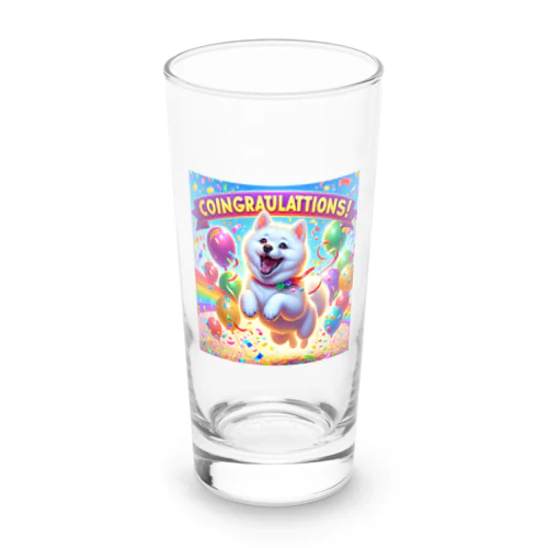 喜ぶ柴犬 Long Sized Water Glass