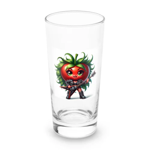 ヘビメタチックな、トマト娘 Long Sized Water Glass