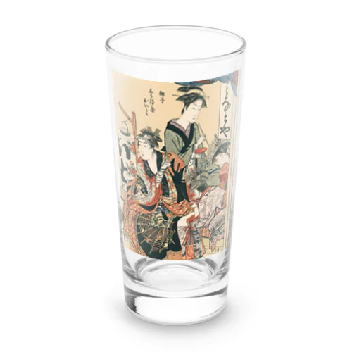 浮世絵；喜多川歌麿_青樓仁和嘉女藝者部・獅子 たま屋  おいと Long Sized Water Glass