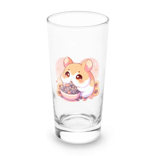 ヒマワリの種大好きハムハム Long Sized Water Glass