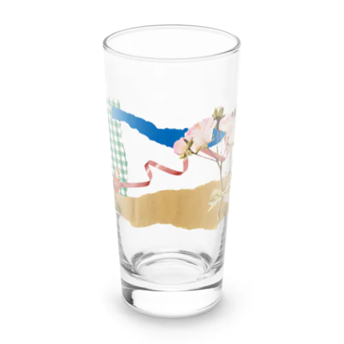 春のコラージュ Long Sized Water Glass