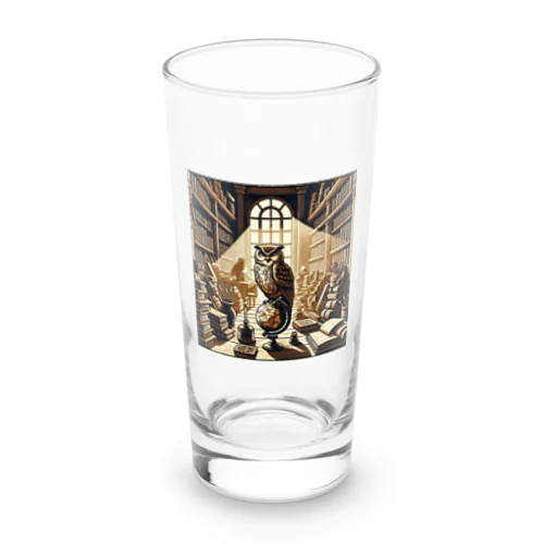 Owl and knowledge Long Sized Water Glass