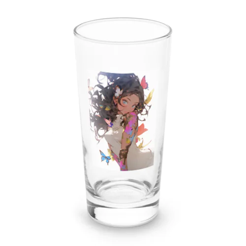 女と蝶　なでしこ1478 Long Sized Water Glass