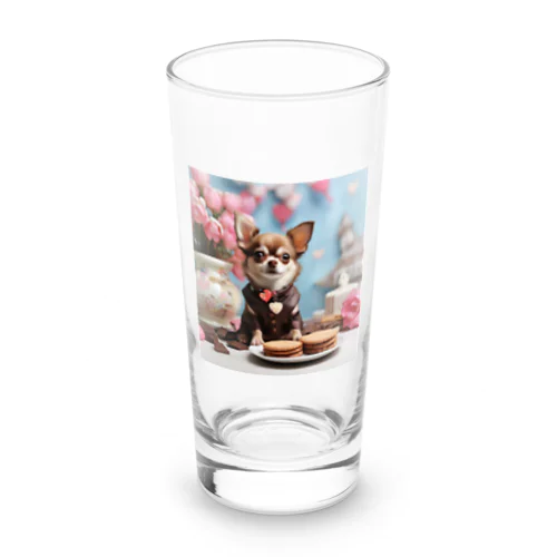 🐾まかろんチワワの小さな大冒険🏡💕 - 家族との絆を深める物語 Long Sized Water Glass