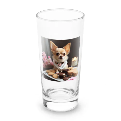 チワワのキラキラ日記📔🐾 - 家族と紡ぐ特別な日々 Long Sized Water Glass