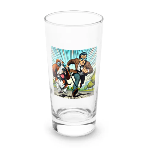 アメコミ:バセットハウンド_02 Long Sized Water Glass