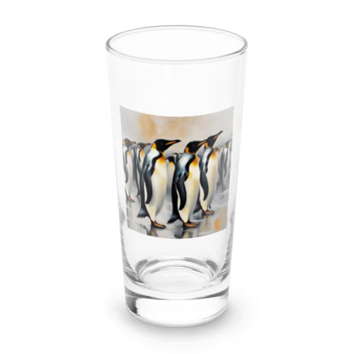 仲間のために自分を奮起するペンギン Long Sized Water Glass