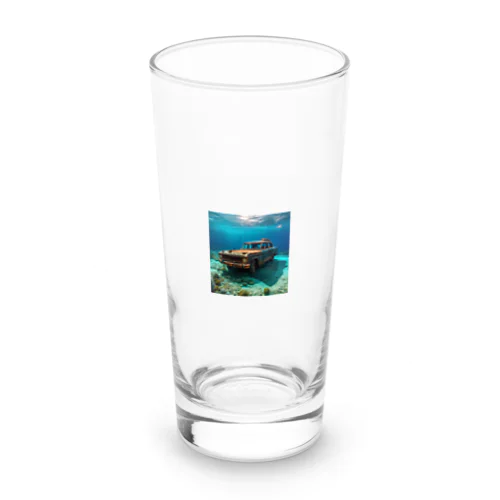 海底に沈む車 Long Sized Water Glass