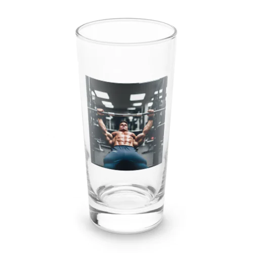 筋トレの定番、ベンチプレス！ Long Sized Water Glass