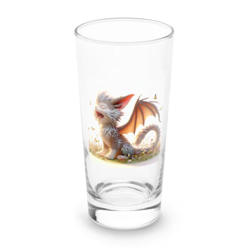 おはようあくび！猫ドラゴン Long Sized Water Glass