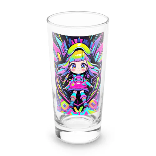 カラフルな宇宙の冒険Girl Long Sized Water Glass