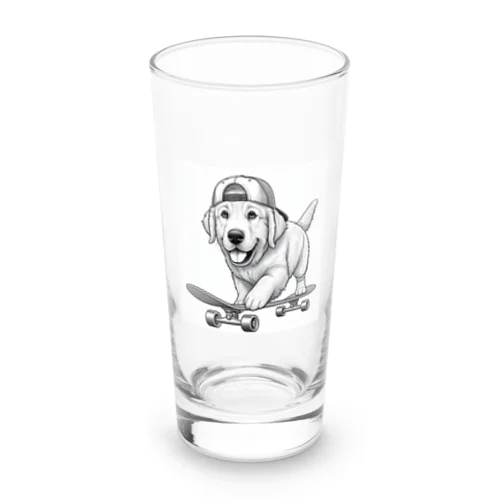 スケートボード犬 Long Sized Water Glass