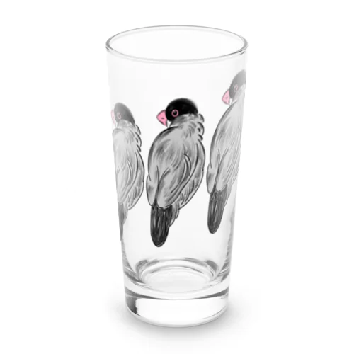 ふさふさ文鳥くん Long Sized Water Glass