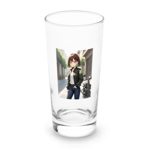 バイク女子 Long Sized Water Glass