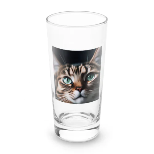 何かを見つめる猫 Long Sized Water Glass