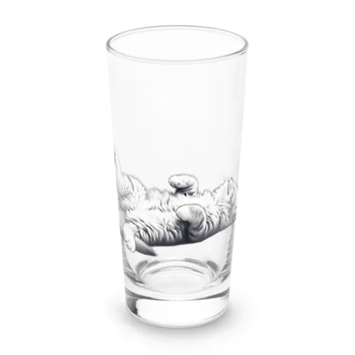 ねこごろり/モノクロ Long Sized Water Glass