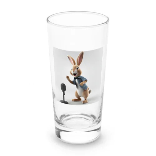 「歌う天才！カリスマ！うさぎ！」 Long Sized Water Glass