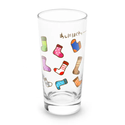 画伯チックな靴下 Long Sized Water Glass