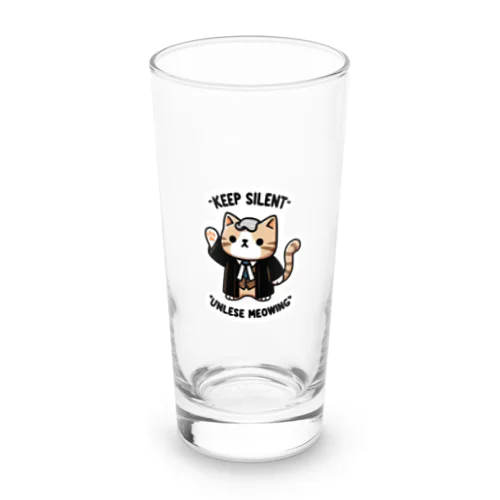 傲慢でかわいい弁護士猫は法廷で検事とよく喧嘩した Long Sized Water Glass