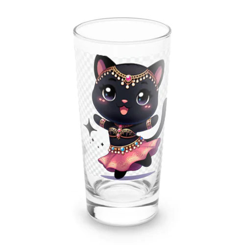 黒猫ベリーダンス Long Sized Water Glass