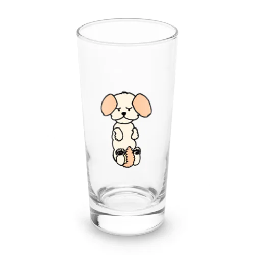 眠いときに触らないでほしいワン（チワシー） Long Sized Water Glass