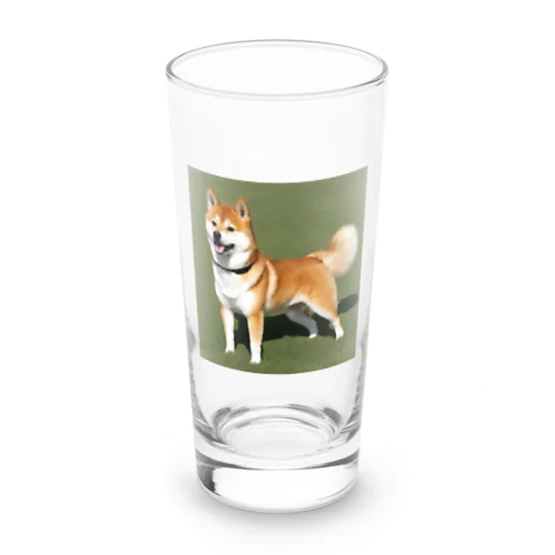 かわいい柴犬　赤毛 Long Sized Water Glass