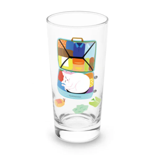 デザインにゃんこシリーズ　私も旅行に連れてって！ Long Sized Water Glass