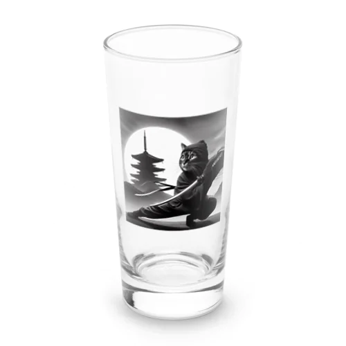 忍者ネコ Long Sized Water Glass