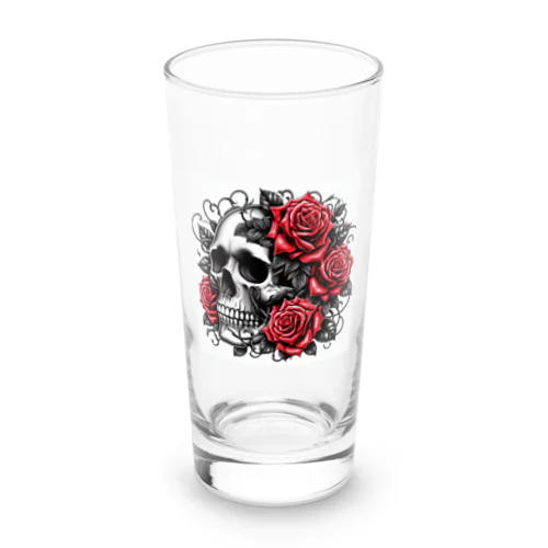 薔薇と髑髏 Long Sized Water Glass