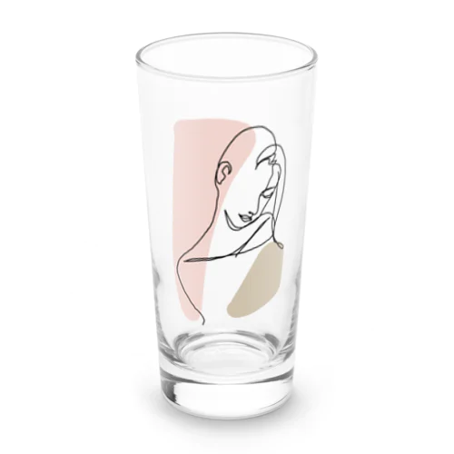 woman（背景透過ver） Long Sized Water Glass