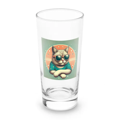 サングラスをかけた猫 Long Sized Water Glass