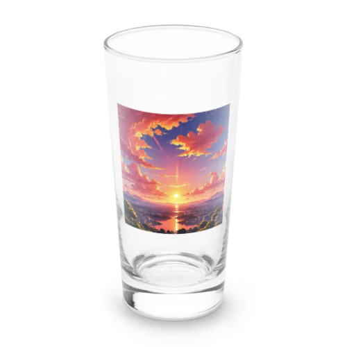 街を照らす夕陽（景色シリーズ） Long Sized Water Glass