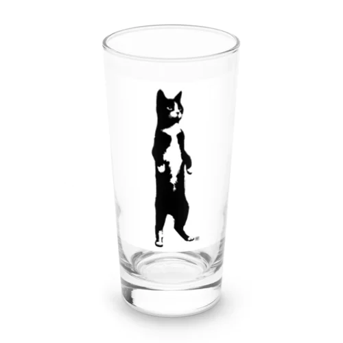 墨絵ねこ（その3） Long Sized Water Glass