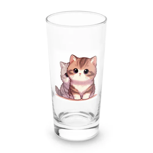 かわいい子猫の兄弟 Long Sized Water Glass