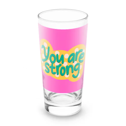 You are strong Long Sized Water Glass