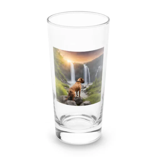 夜明けのボクサー犬 Long Sized Water Glass