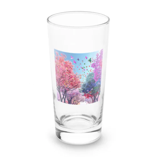 自然の美しい木々と鳥　なでしこ1478 Long Sized Water Glass